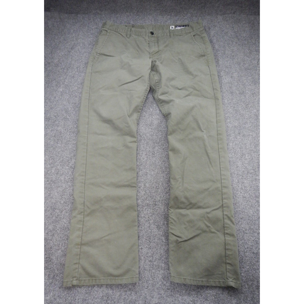 Empyre Skeletor Pants Mens Size 36 Skinny Green Straight Leg Fits